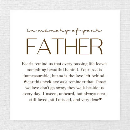 Loss Of Father Memorial Bracelet