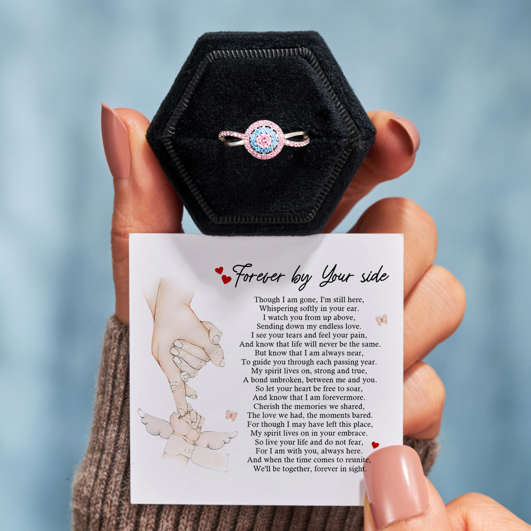 Forever By Your Side Blue&Pink Ring