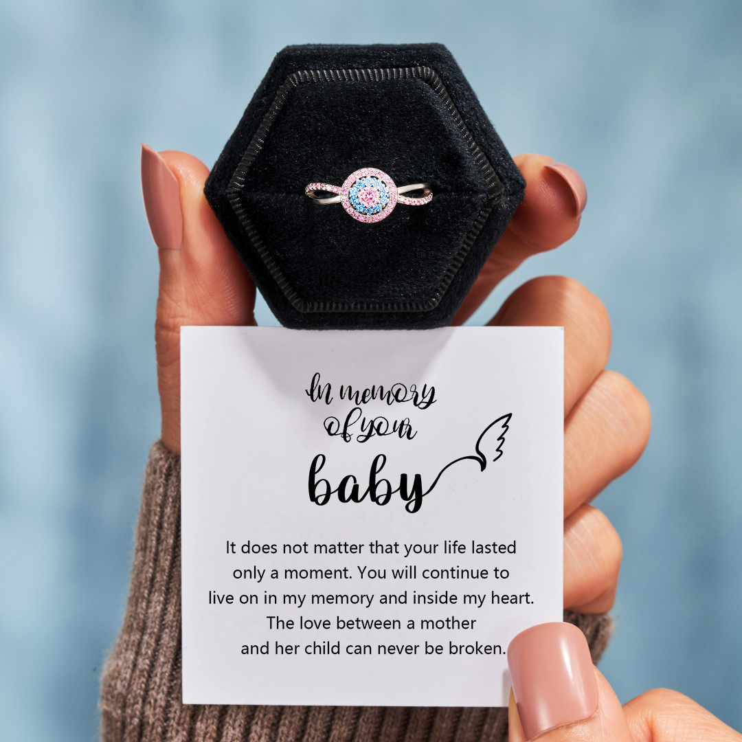 The Loss Of Your Baby Blue&Pink Ring