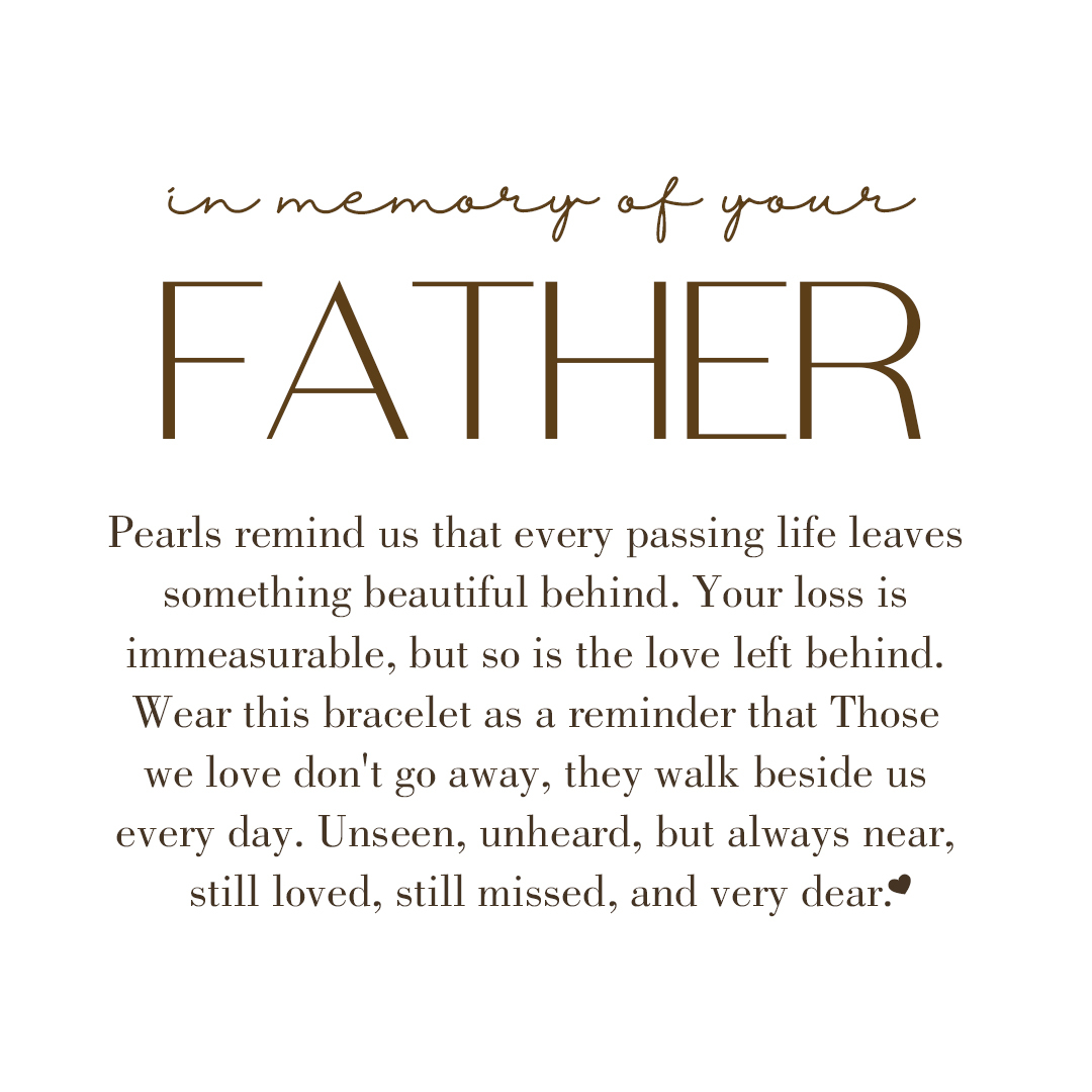 Loss Of Father Anniversary Bracelet