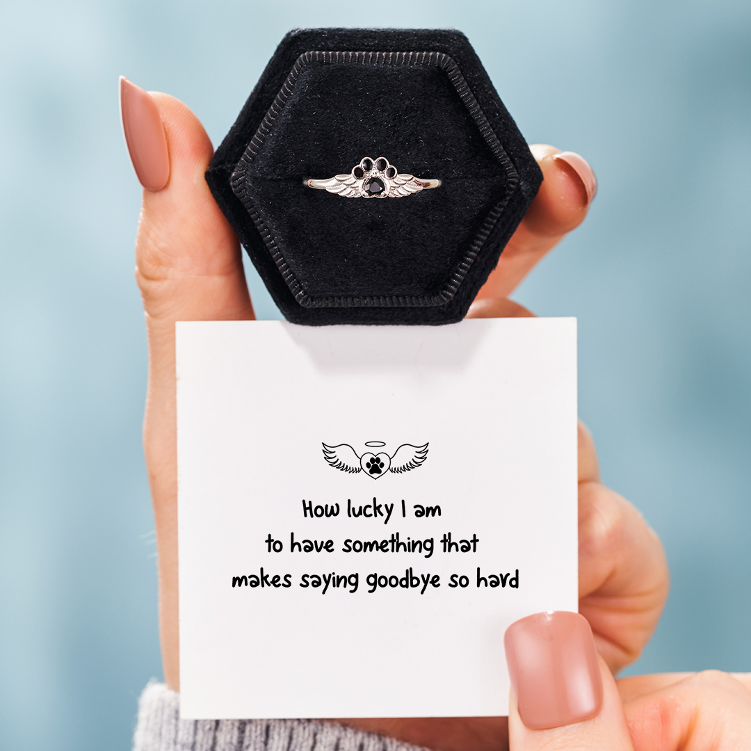 Saying Goodbye So Hard  Pawprints Ring