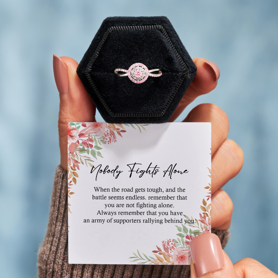 Nobody Fights Alone Pink Ring