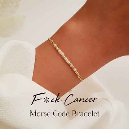 F❤️ck Cancer Morse Code Bracelet