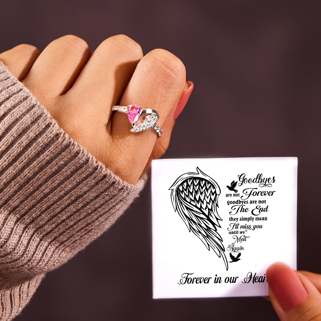 Forever In Our Hearts Half Heart Ring