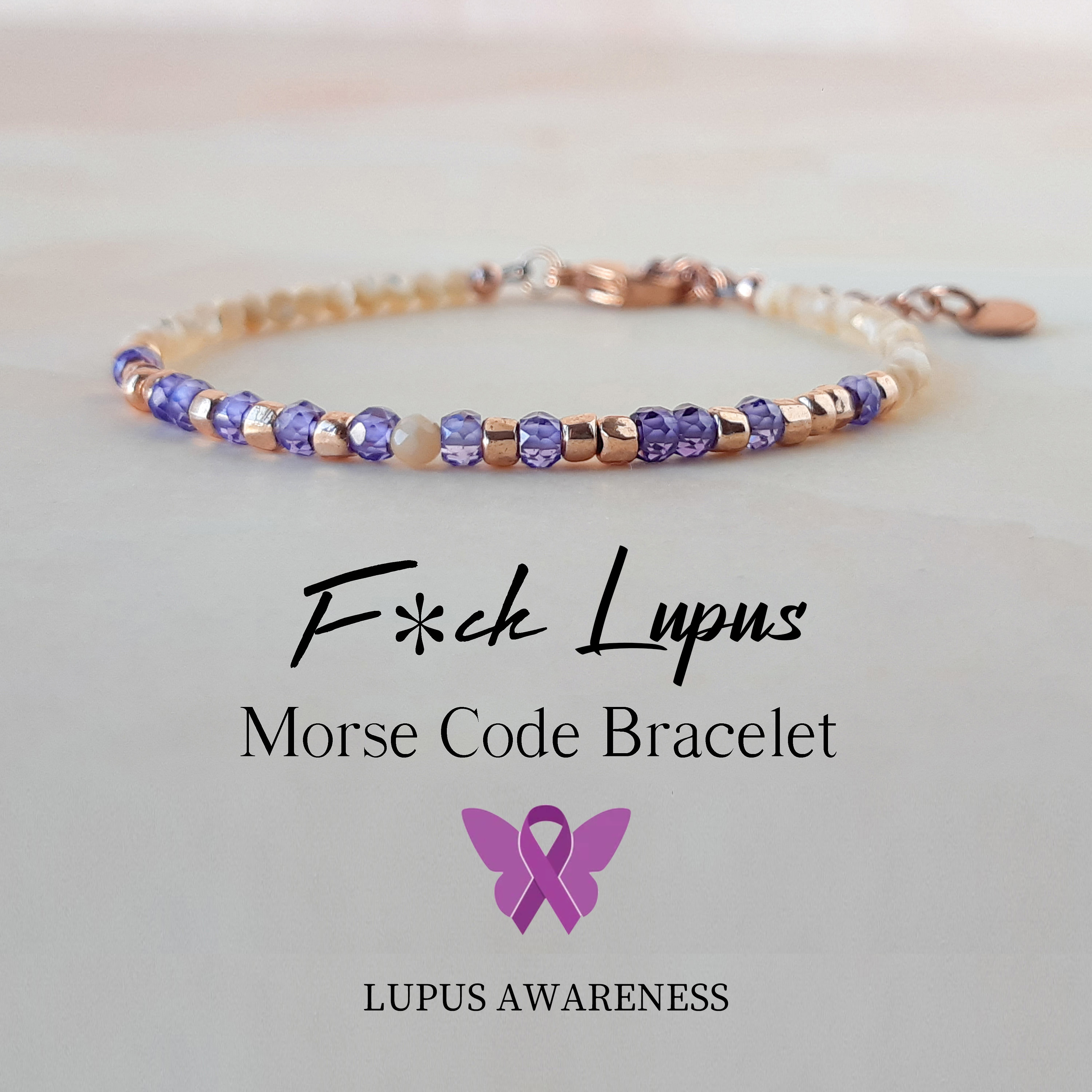 F❤️ck Lupus Morse Code Bracelet