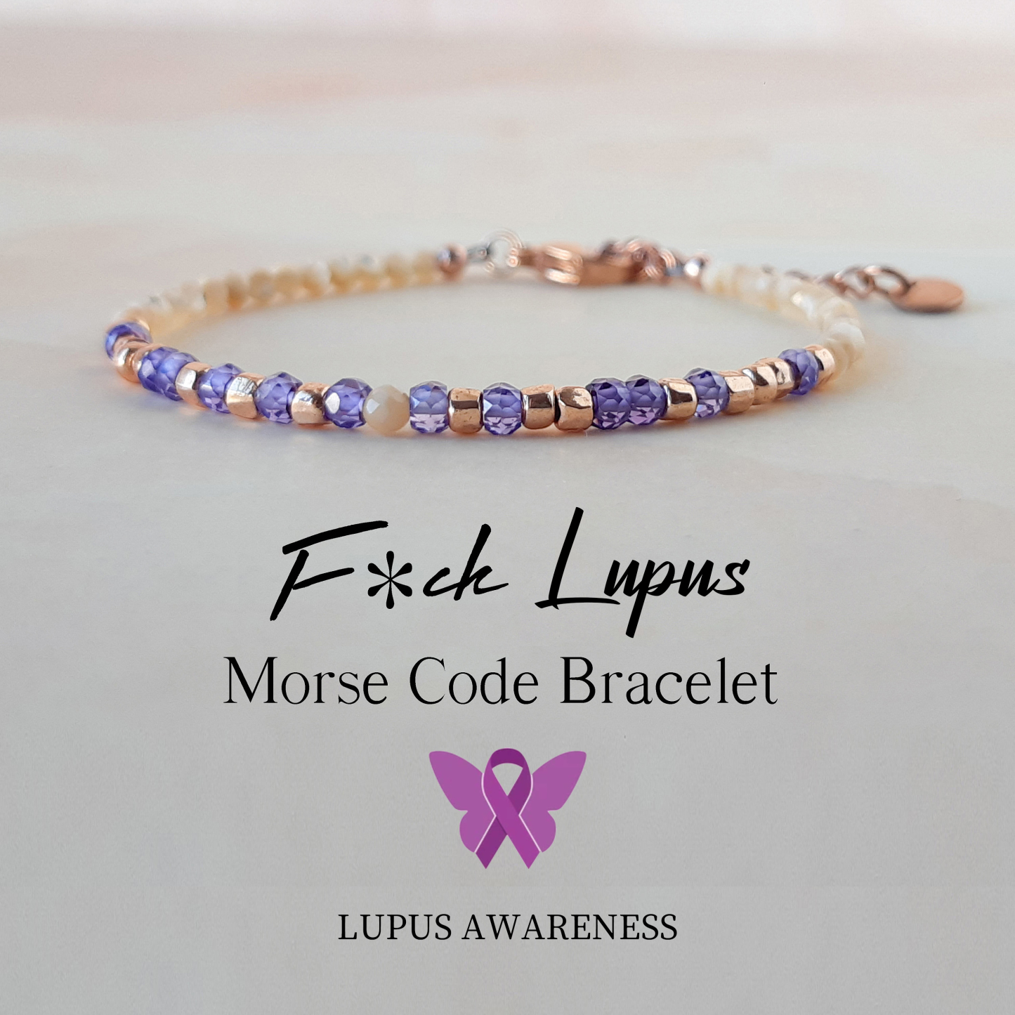 F❤️ck Lupus Morse Code Bracelet