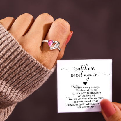 Until We Meet Again Sympathy Gift Half Heart Ring