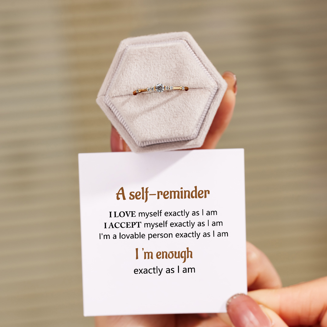 Love Yourself Little Diamond Ring