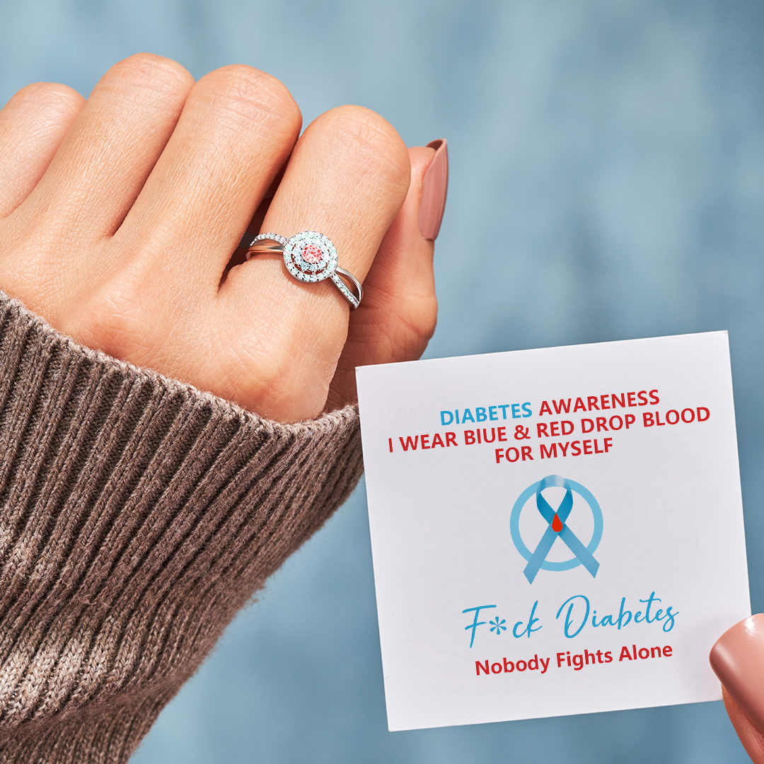 Fight Diabetes Together Circle Ring