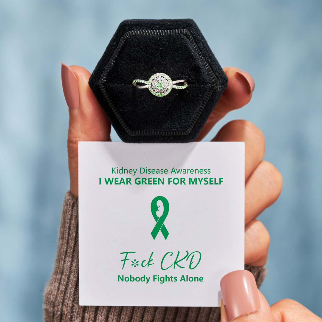 Kidney Disease Awareness Circle Ring