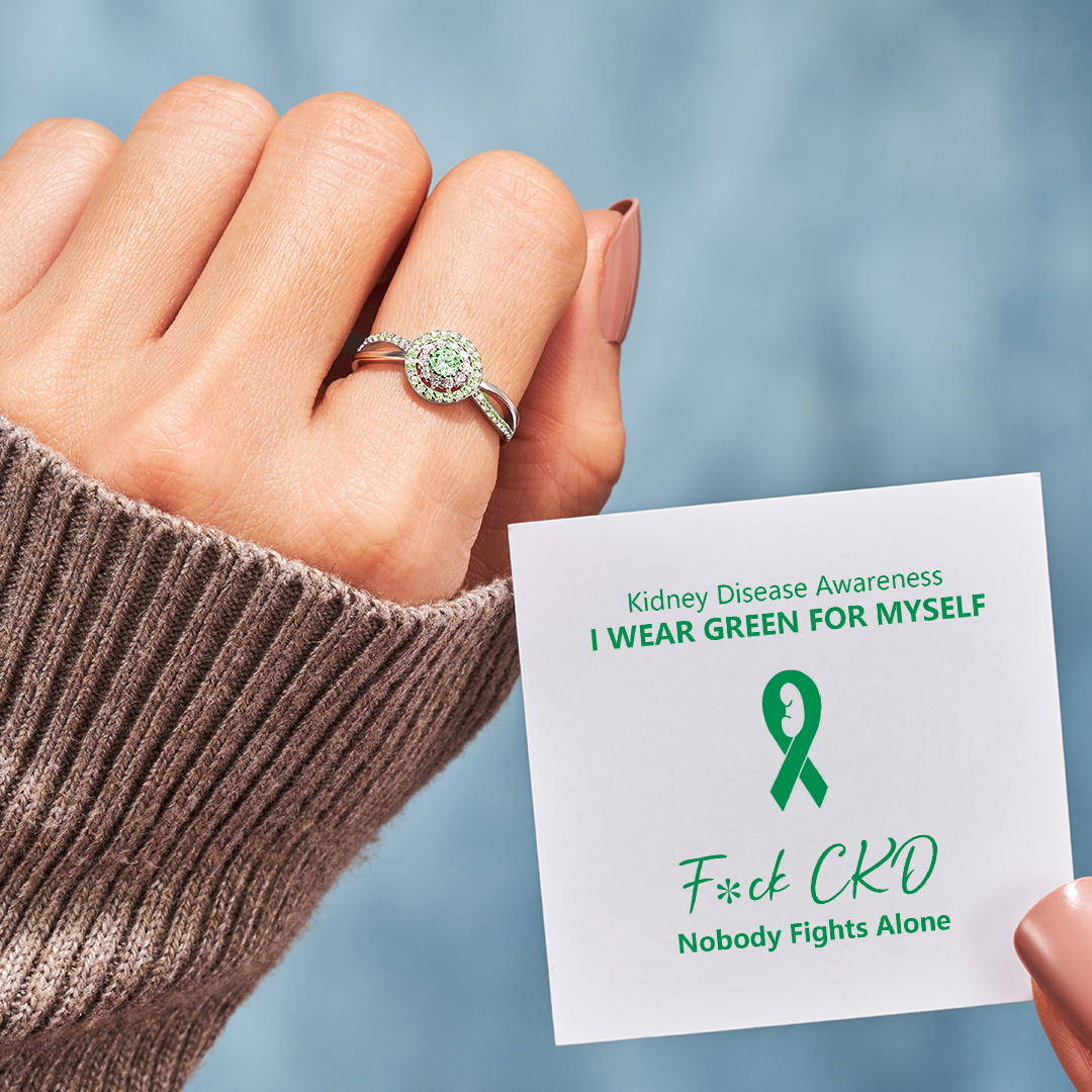 Kidney Disease Awareness Circle Ring