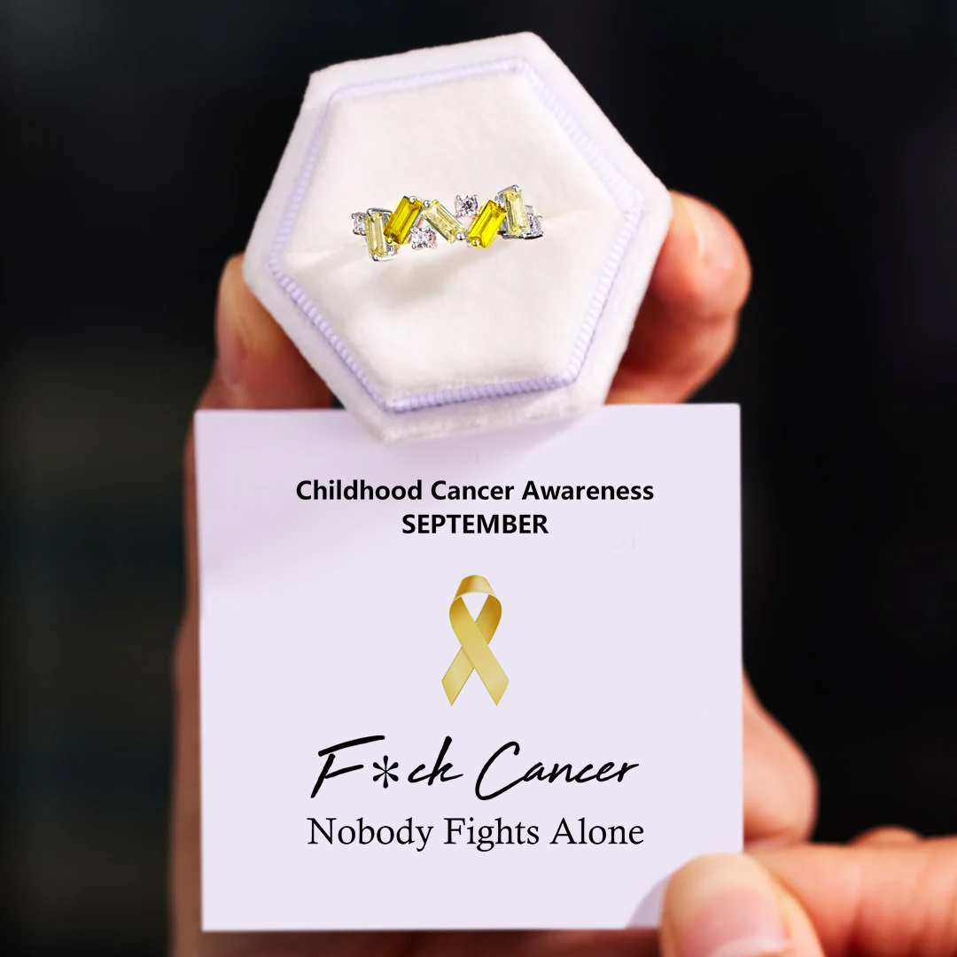 Childhood Cancer Awareness Broken Ring