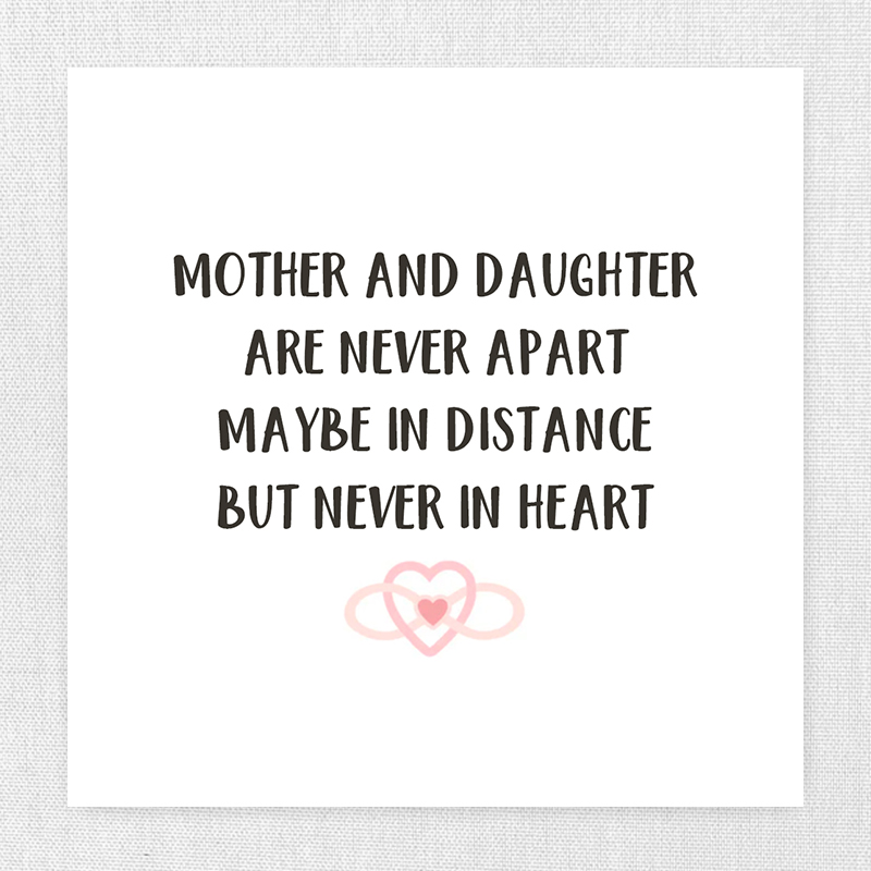 Mother & Daughter Forever In Heart Ring