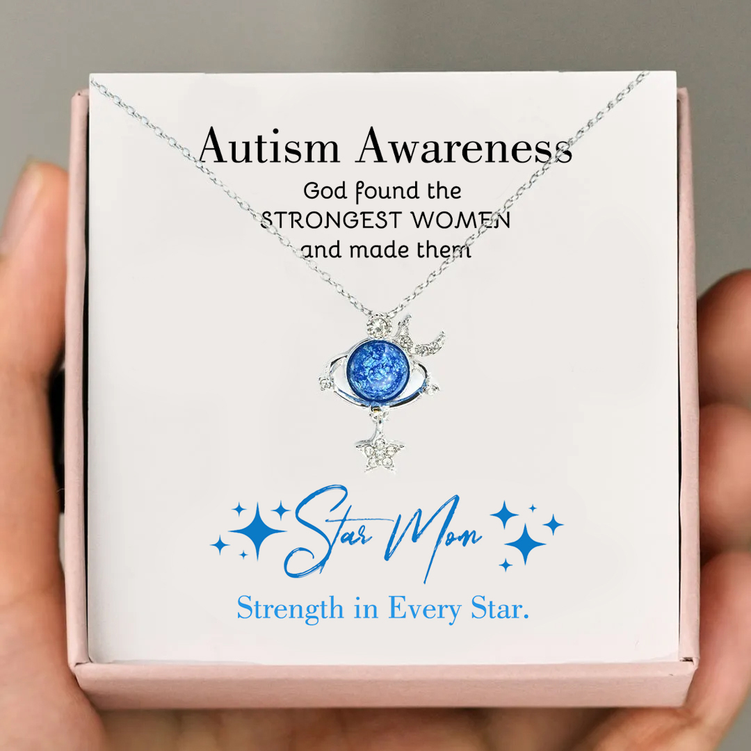 Autism Awareness Shinning Star Necklace