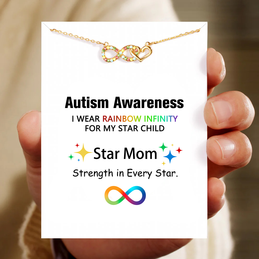 Star Mom Infinity Heart Necklace