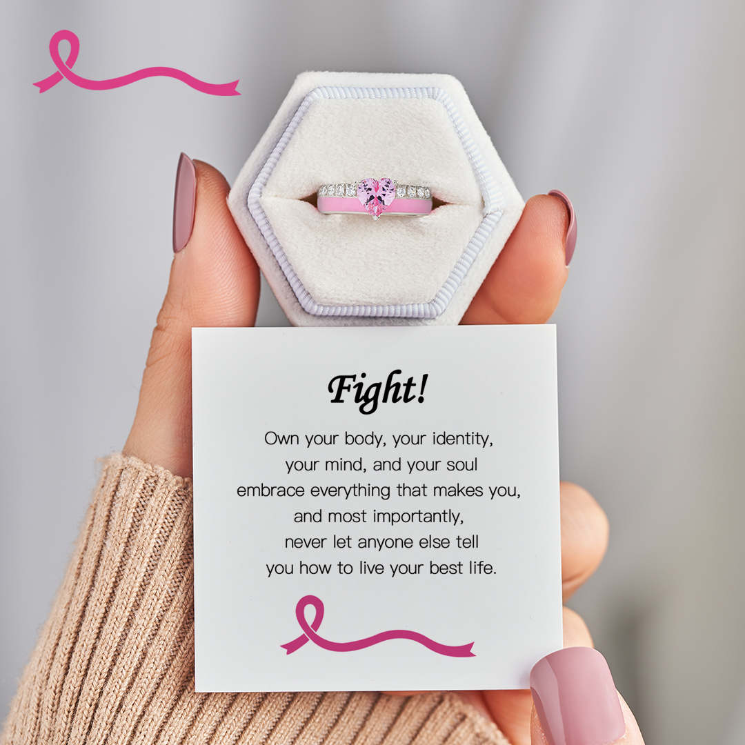 Live Your Best Life Heart Ring