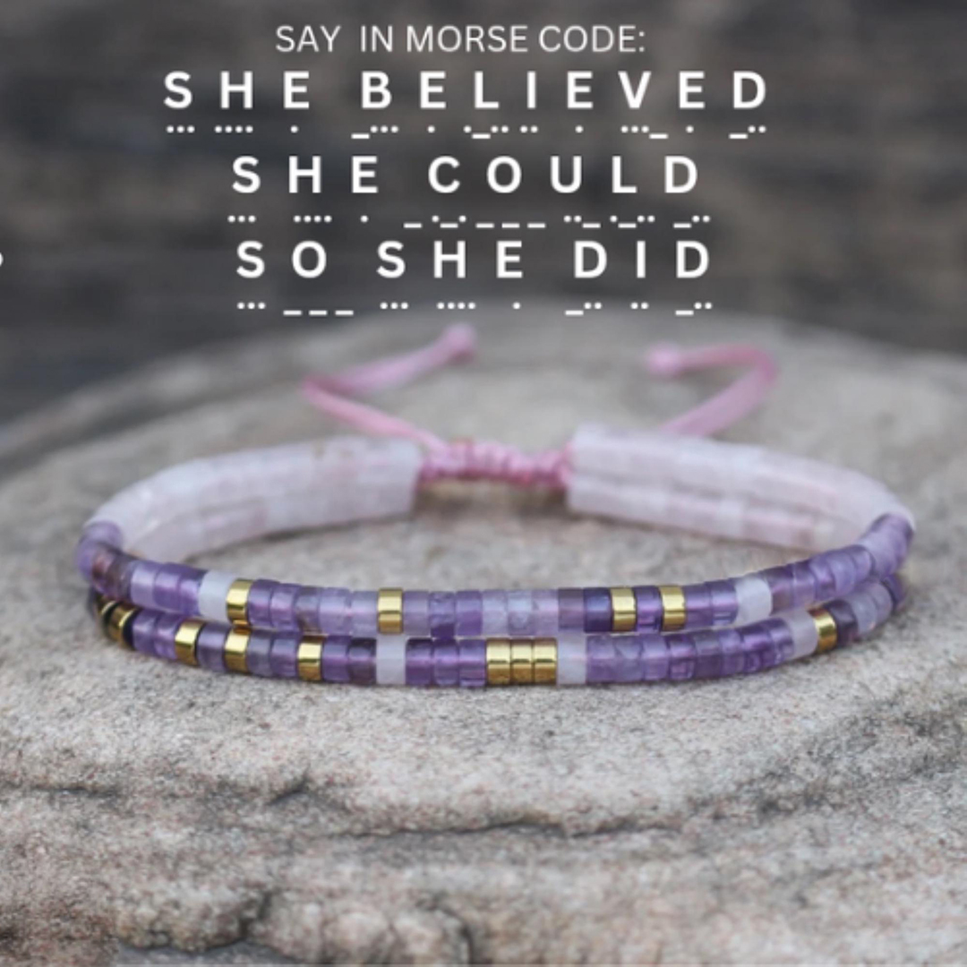 She Believed She Could So She Did Double Layers Bracelet