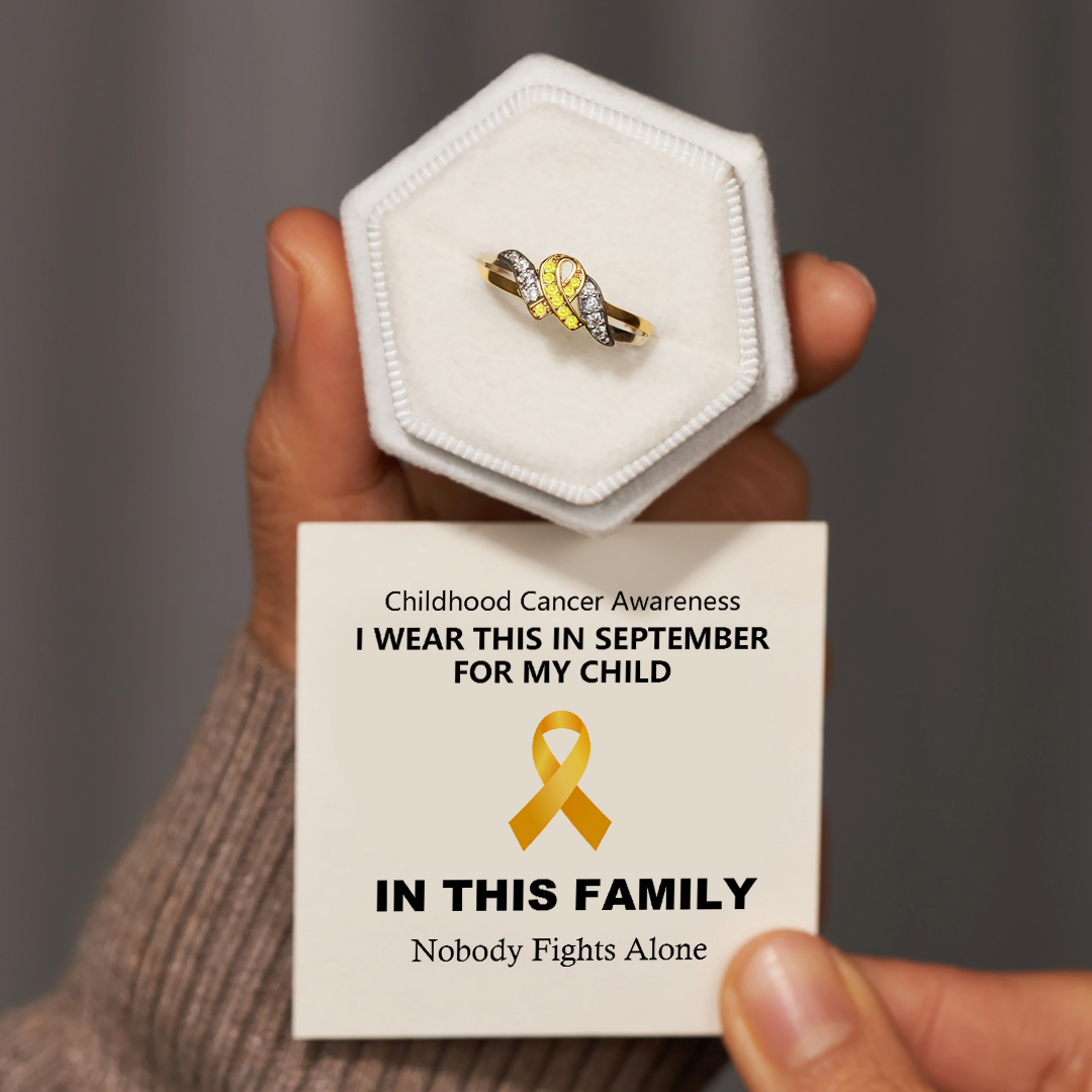 Childhood Cancer Awareness Ribbon Ring