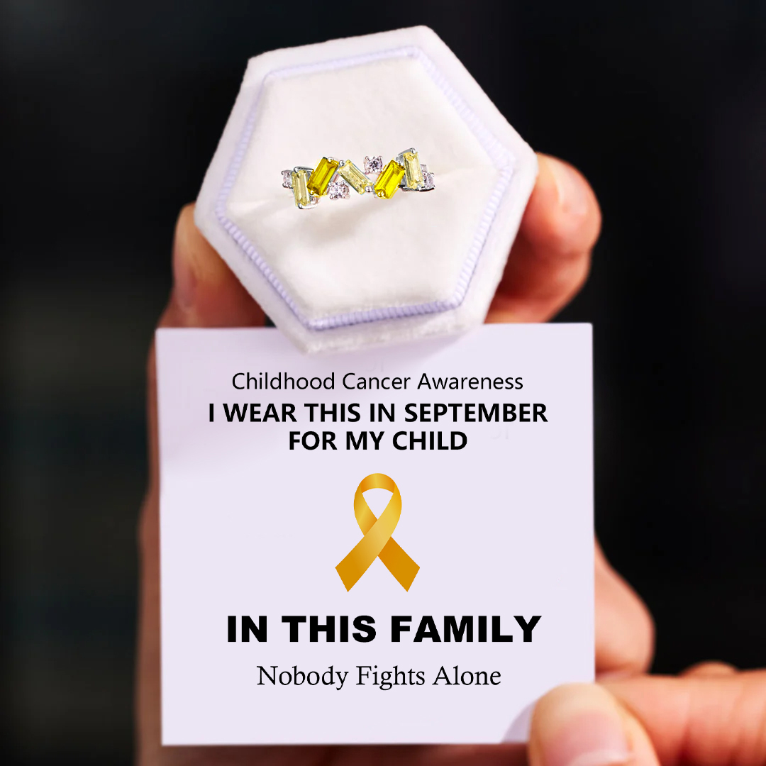 Childhood Cancer Awareness Support Ring