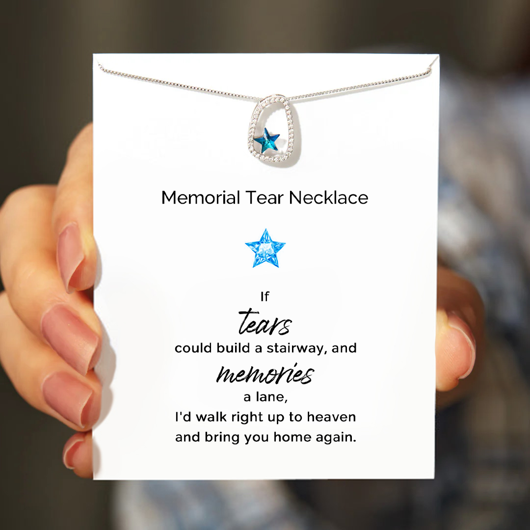 Blue Star Memorial Necklace