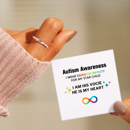 Autism Awareness Star Child Infinity Ring