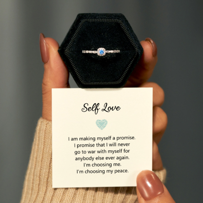  I'm Choosing My Peace Blue Ring