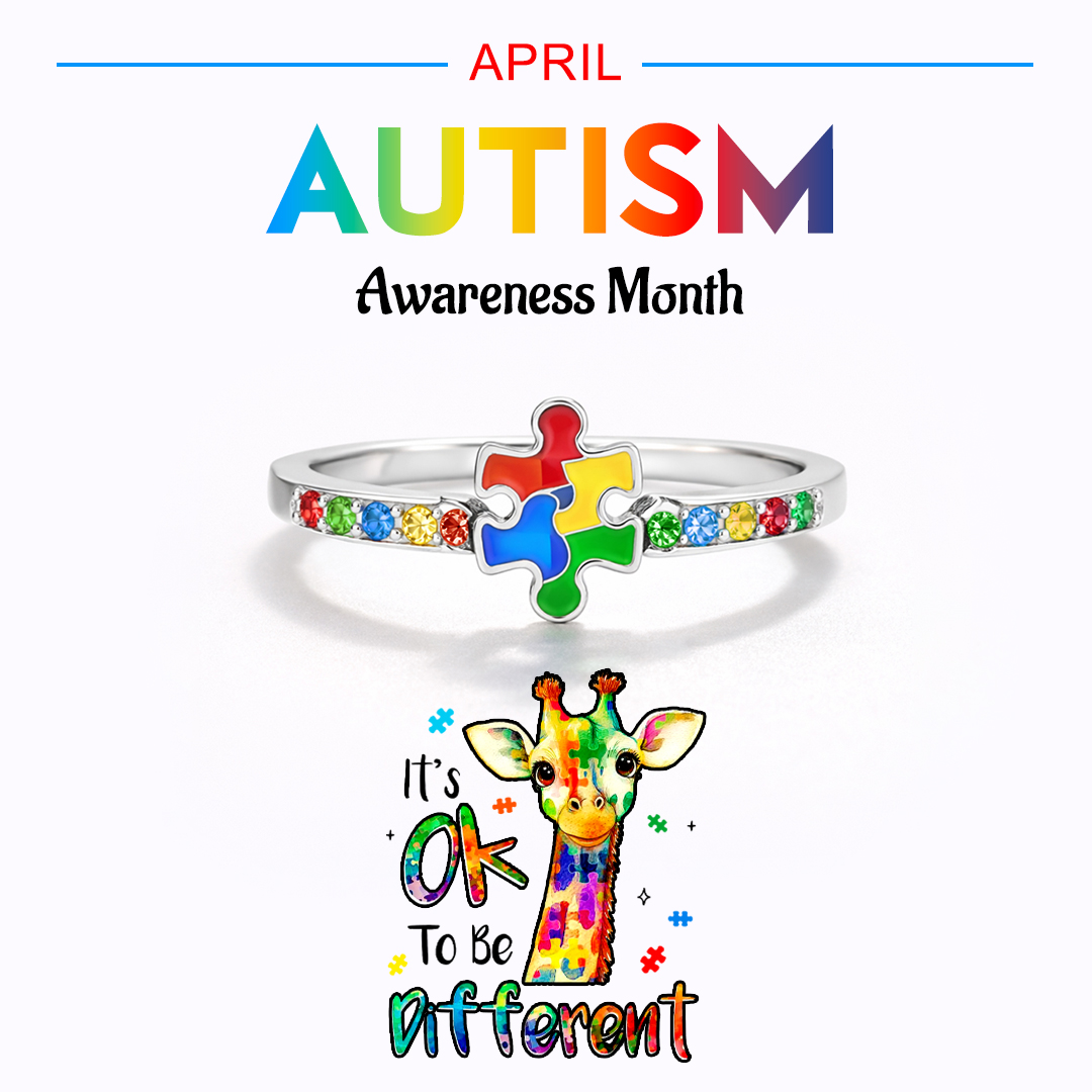 Autism Awareness Celebrate Differences Ring