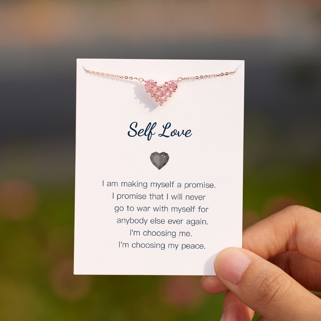  I'm Choosing My Peace Heart Necklace