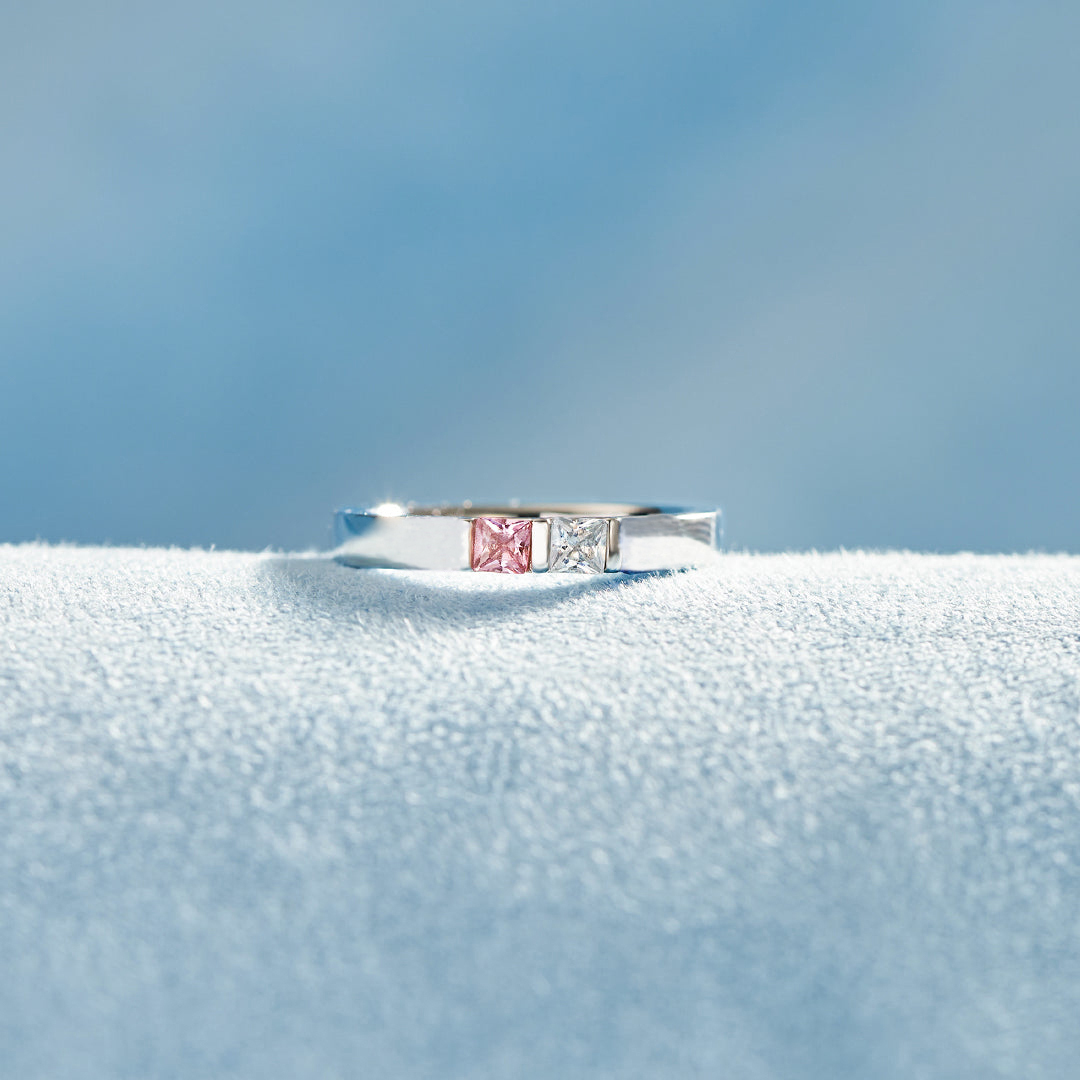 I Had You And You Had Me Single Band Birthstones Ring