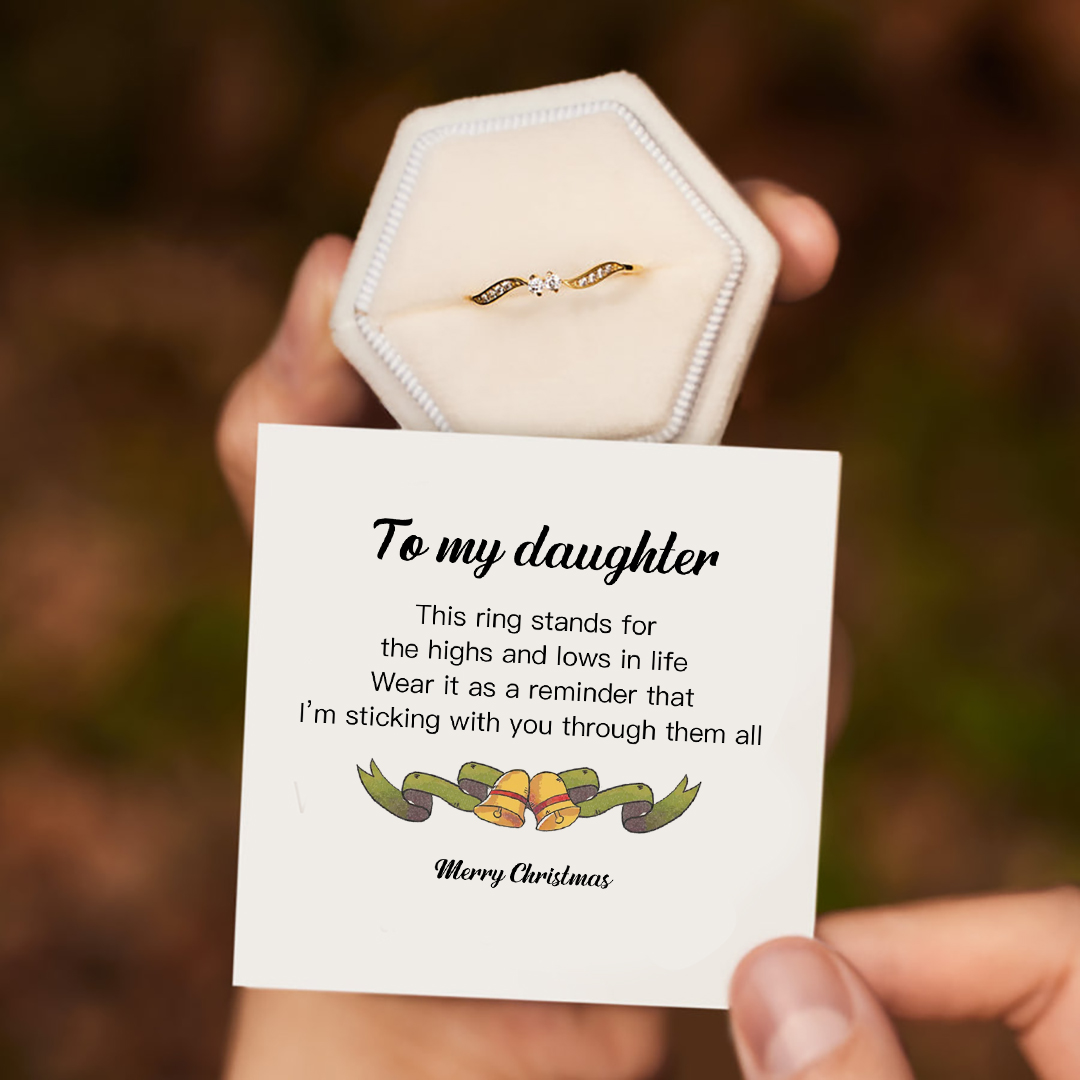 I'm Sticking With You Double Stone Wavy Ring