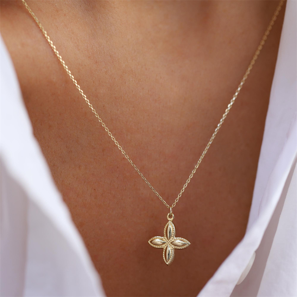 Be Leaf In Yourself Four-Leaf Clover Necklace