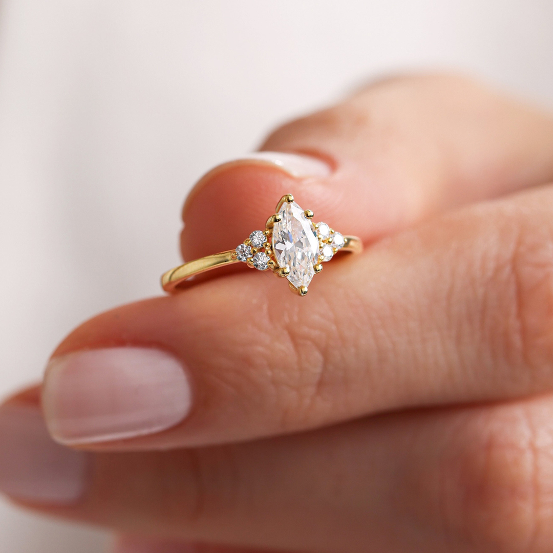 At Peace With Myself Marquise Ring