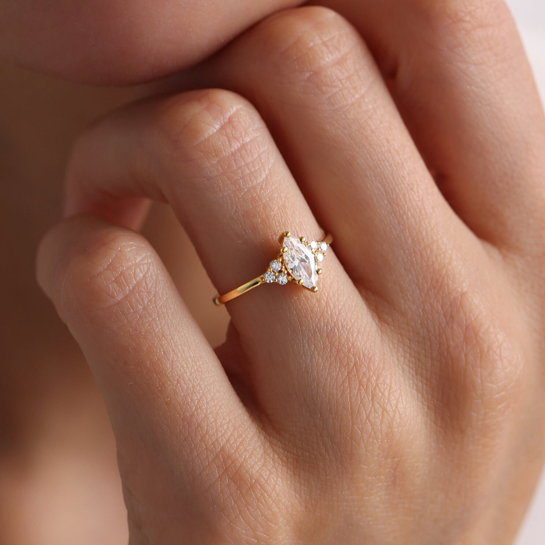 At Peace With Myself Marquise Ring