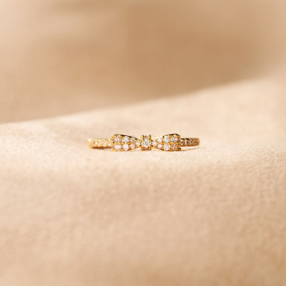 The Most Beautiful & Unbreakable Bond Gold Bow Ring