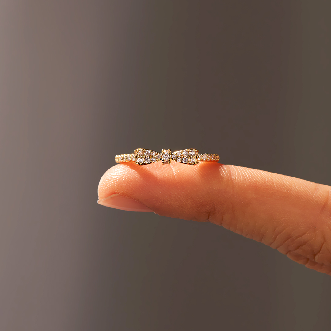 The Most Beautiful & Unbreakable Bond Gold Bow Ring