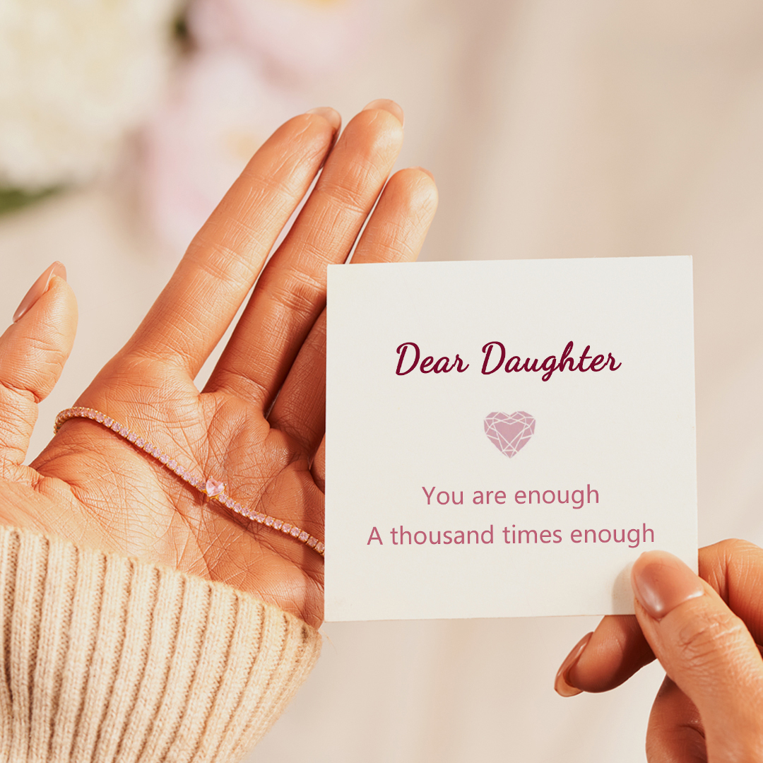 Mother's Love-You Are Enough Heart Bracelet