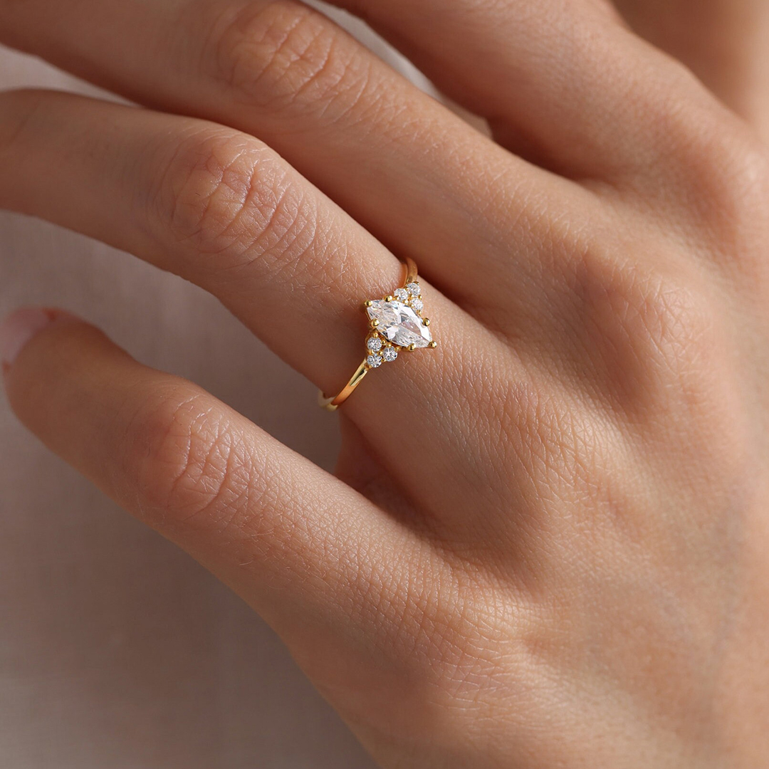 At Peace With Myself Marquise Ring