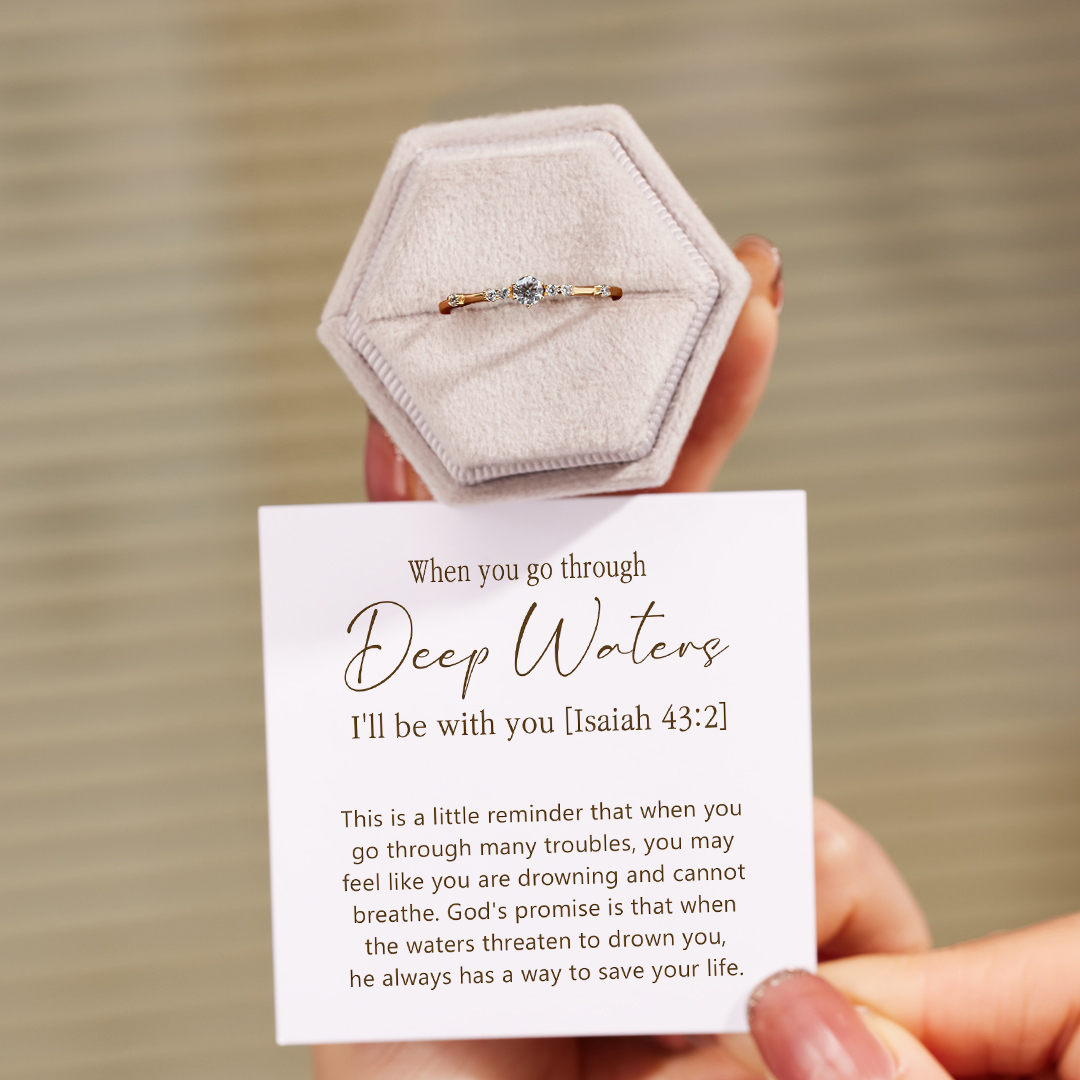I Will Be With You Dainty Ring