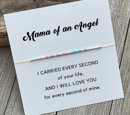 Pregnancy& Infant Loss Awareness Gift Morse Code Bracelet