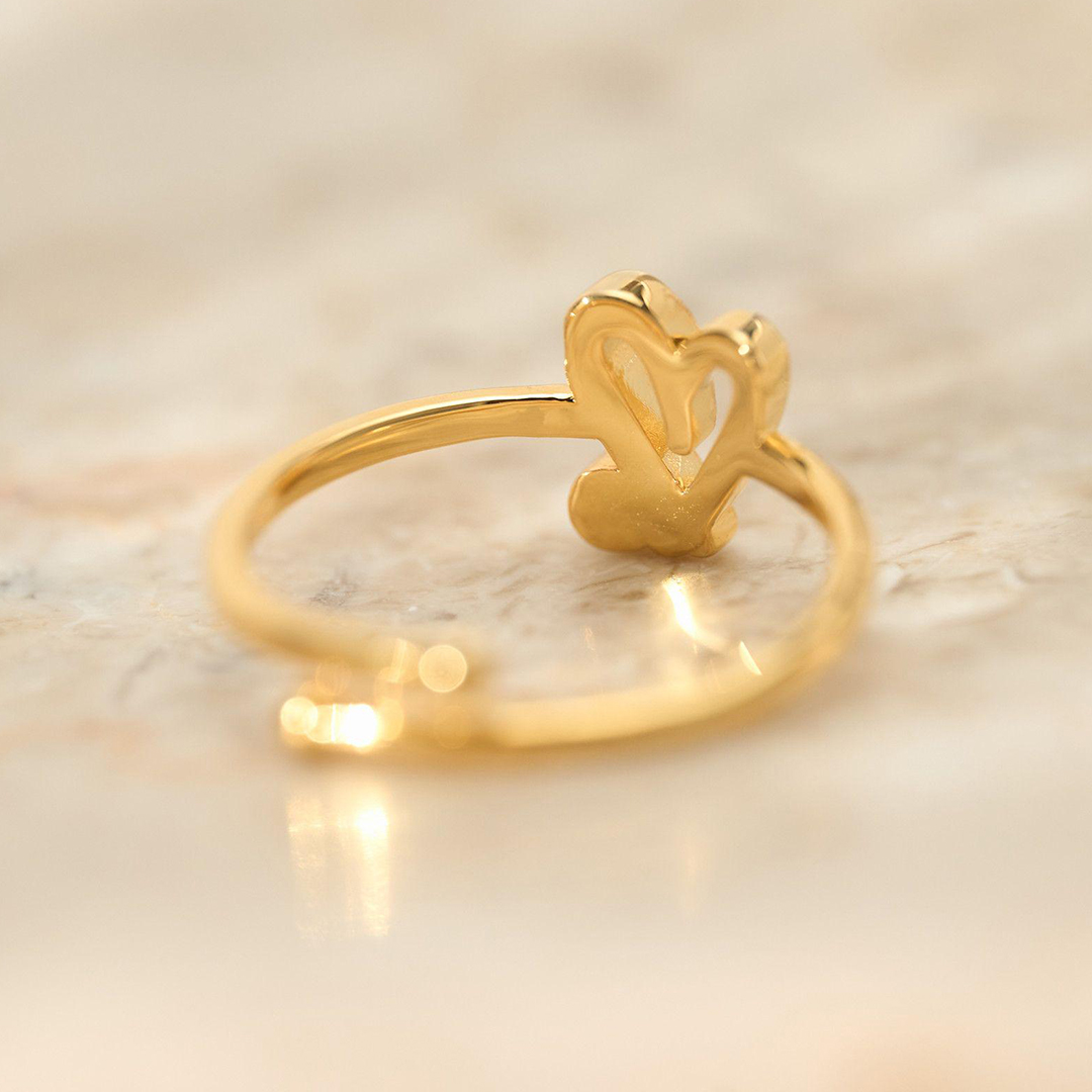 Choosing My Peace Heart Birthstone Ring