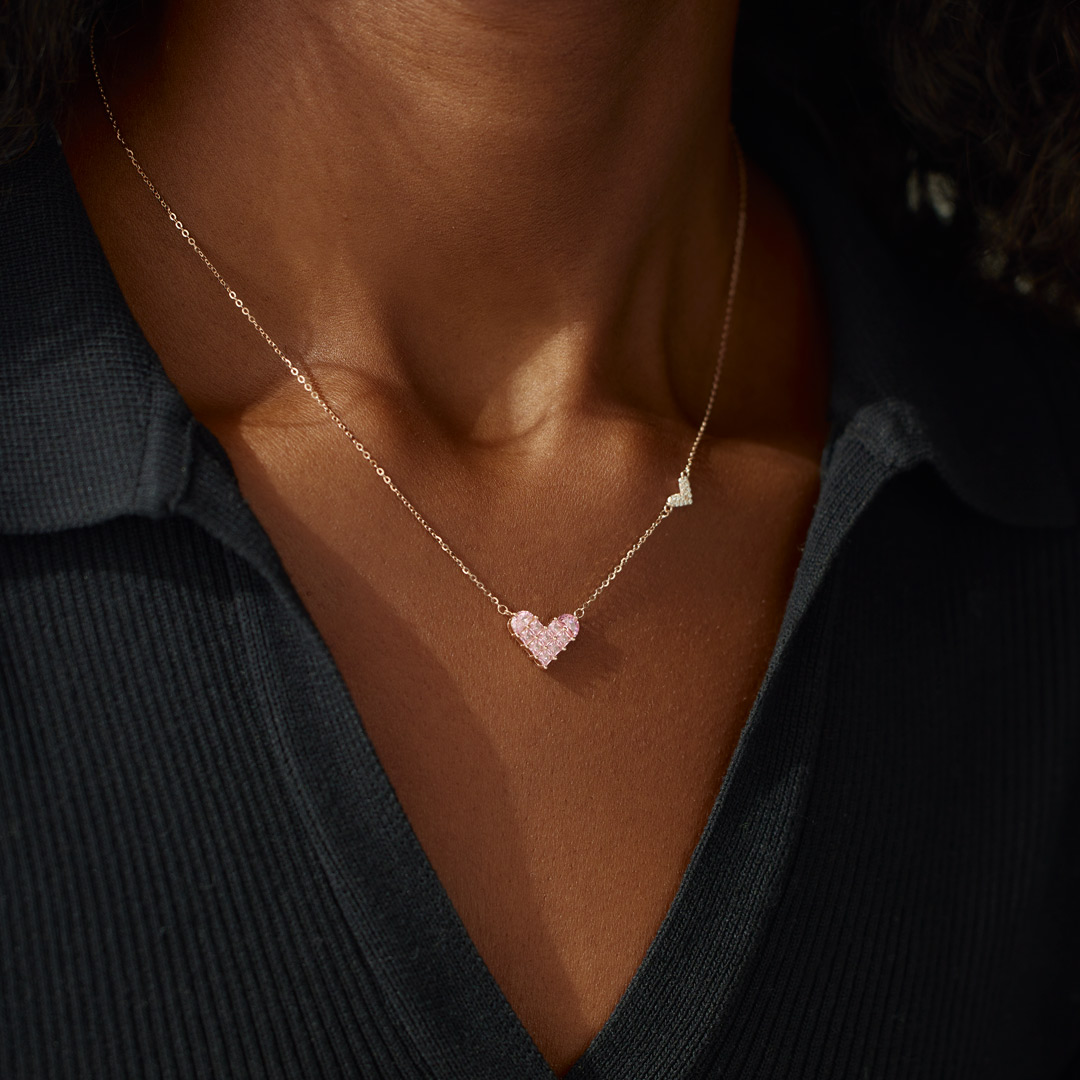 Keep Moving On Self Love Heart Necklace