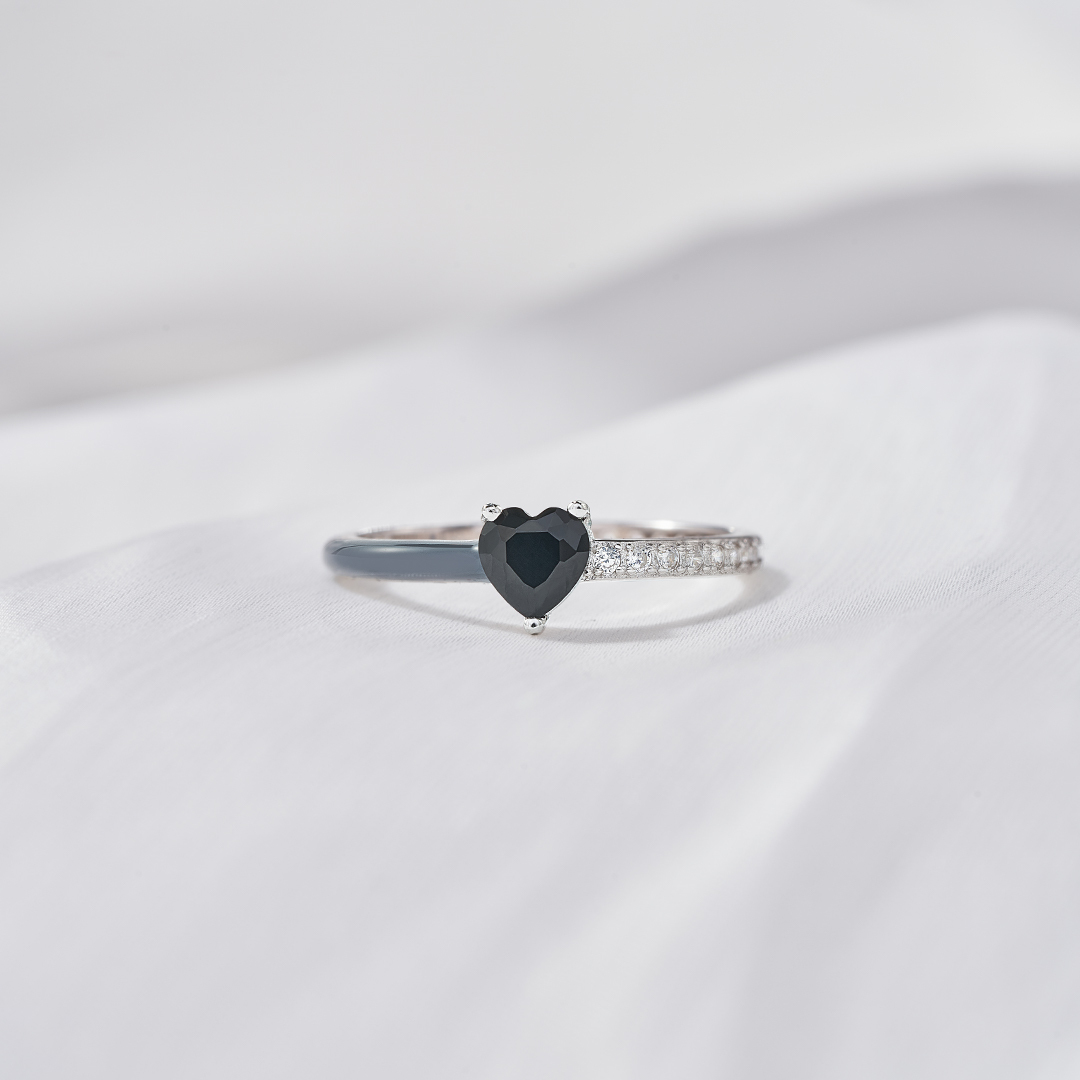 Be Proud Of The Way You Survived Black Heart Ring