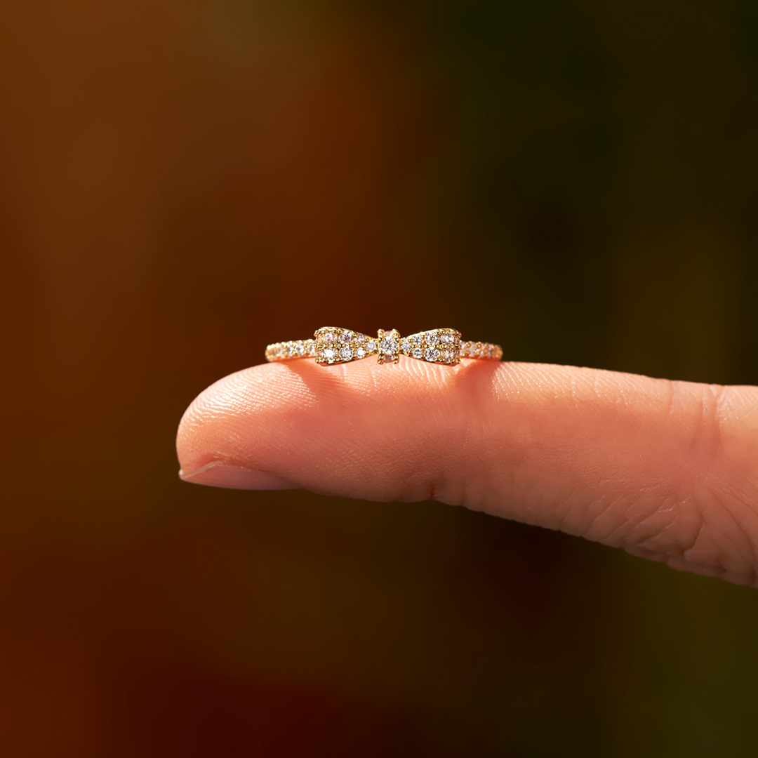 The Most Beautiful & Unbreakable Bond Gold Bow Ring