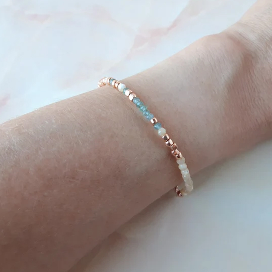 Teal F❤️ck Cancer Morse Code Bracelet