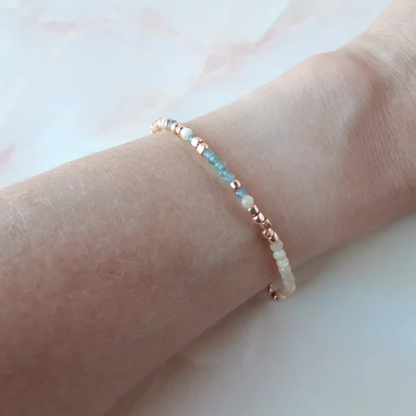 Teal F❤️ck Cancer Morse Code Bracelet