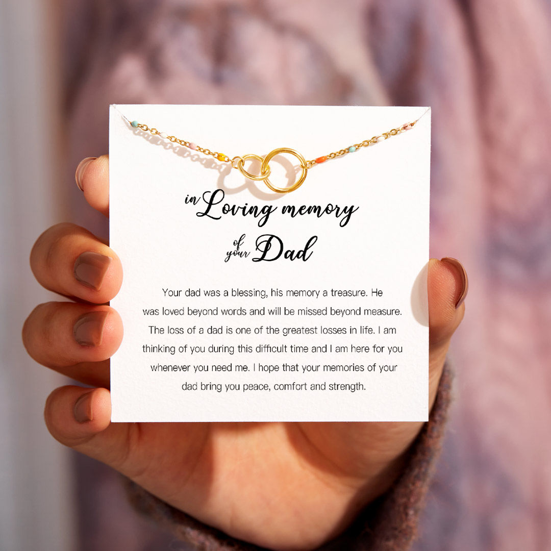 In Loving Memory Of Your Dad Linked Bracelet
