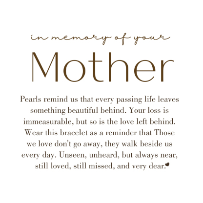 Loss Of Father/Mother Memorial Bracelet