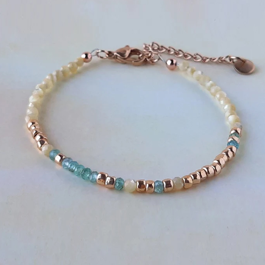 Teal F❤️ck Cancer Morse Code Bracelet