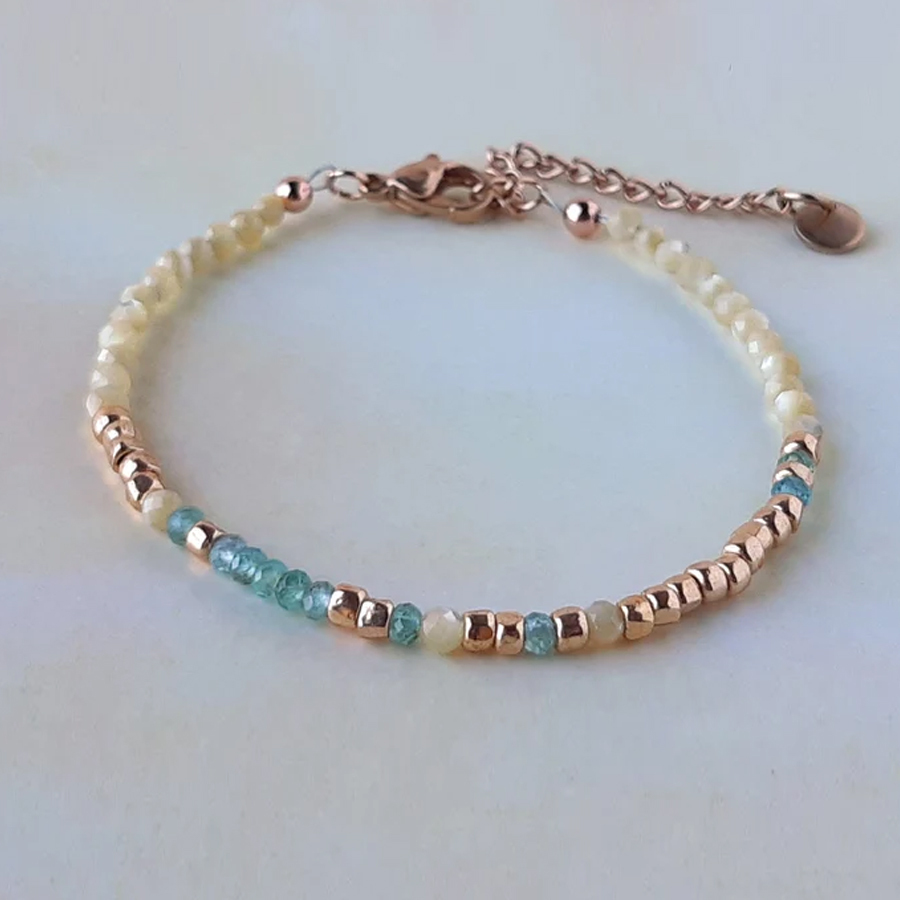 Teal F❤️ck Cancer Morse Code Bracelet