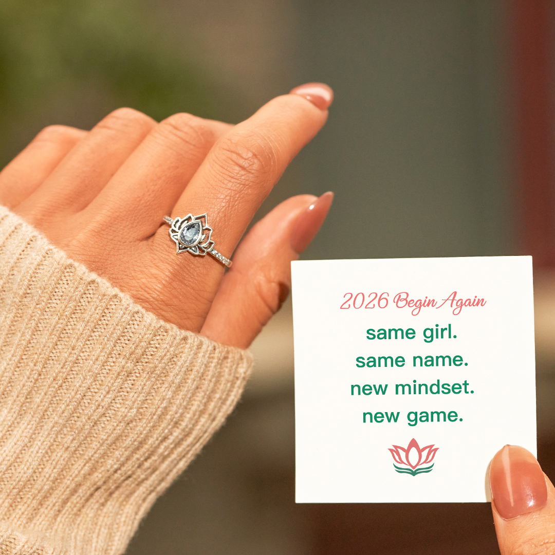 S925 Same Girl Same Name Lotus Ring